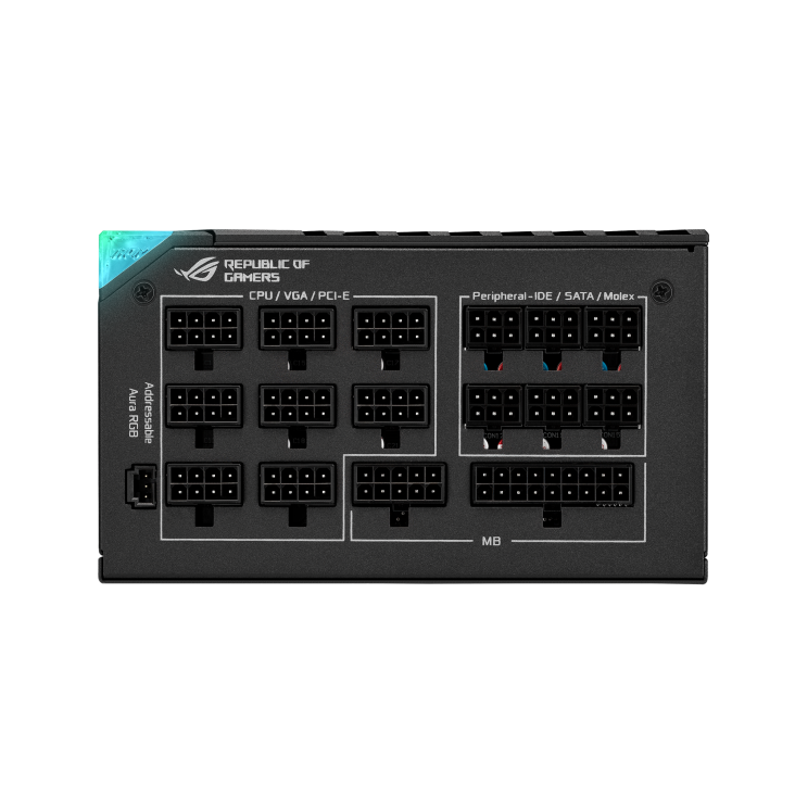 ASUS ROG Thor 1200W Platinum II ATX Power Supply Unit, 80Plus Platinum Efficiency, ARGB Aura Sync ASUS ROG Thor 1200W Platinum II ATX Power Supply Unit, 80Plus Platinum Efficiency, ARGB Aura Sync